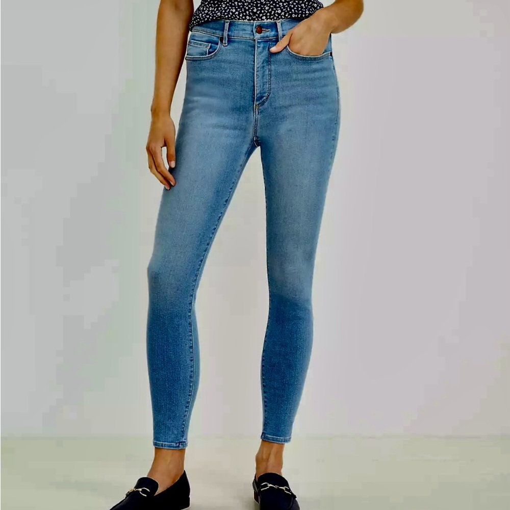 LOFT skinny leg high waisted jeans